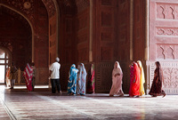"Local Visitors to the Taj"  Agra, India