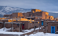 "Taos II"     Taos Pueblo, New Mexico (of course not a Rock Formation, but equal in grandeur to the Rock Formation Landscapes in this gallery until the "Americas People and Culture" page is complete)