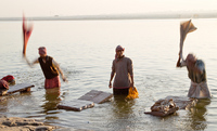 "Laundry in the Ganges"     Varanasi, India