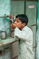 "Boy Drinking"     Jodhpur, Rajasthan, India