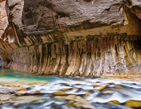 "Ancient Waters"     Virgin River Narrows, Zion National Park, Utah