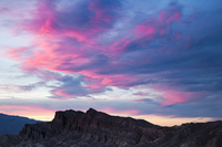 "Zabriskie Badlands Sunset Skyplay"     Death Valley National Park, California